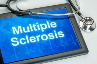 Stock image with text saying Multiple Sclerosis