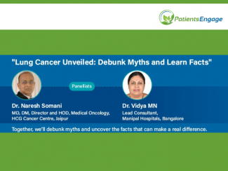 Image of the two doctors, details of their profiles and the title lung cancer unveiled - debunk myths and learn facts