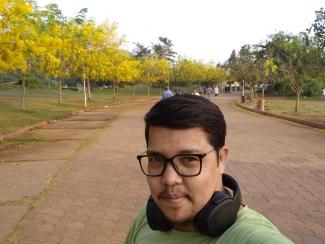 Pankaj Sethi a thalassemia major patient, wearing a green shirt on a walking/jogging track 