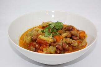 Winter Bean Stew in a bowl