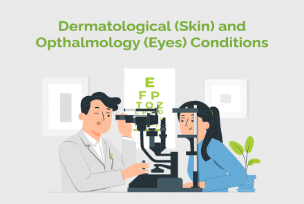 Dermatological (Skin) and Opthalmology (Eyes) conditions