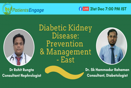 Webinar announcement for Prevention and management for Diabetic Kidney Disease