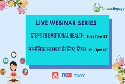 Announcing Live Webinar Series in English and Hindi on Steps To Emotional Health 
